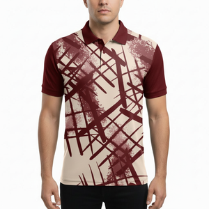 เสื้อโปโลผู้ชายแขนสั้นผ้าคอตตอนและโพลีเอสเตอร์สีพื้นปักลายลำลองแบบสปอร์ต  รับสั่งทำลายพิมพ์ตามแบบ - Product Image 5