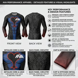 Camiseta de Surf Personalizada para Hombre, Manga Larga, Cierre Frontal Completo, Impresión por Sublimación, Protección Solar UPF 50, Secado Rápido, Top de Neopreno, Ropa de Playa - Product Image 6