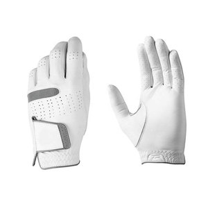 Custom Made Sheep <b>Leather</b> Cabretta Premium <b>Brown</b> Sheepskin Golf <b>Gloves</b> Custom Logo <b>Men</b> Breathable Soft Grip Durable Non-Slip - Product Image 3