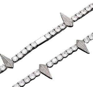 Moissanite Cadena de tenis de plata esterlina Hermosa CADENA DE TENIS personalizada Regalo para ella - Product Image 1