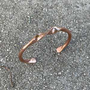 Modern Twisted <b>Copper</b> Classic Cuff Bracelet Minimalist Open <b>Bangle</b> Handmade Elegant Fashion Jewelry Comfortable Fit Women's - Product Image 5