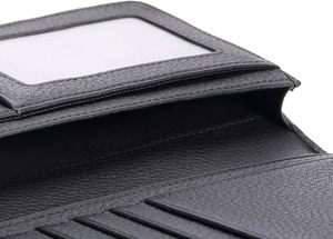 Portefeuille long léger pour homme en cuir véritable, design personnalisé, fabrication en usine, haute qualité, prix de gros professionnel, vente en gros - Product Image 5