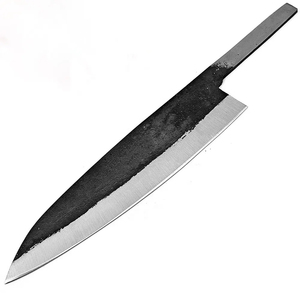 Couteau de chef Burraq personnalisé fait main, lame vierge en acier carbone (4-5,9 pouces), épaisseur 3,0 mm, avec étui en cuir moderne - Product Image 4