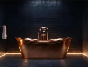 อ่างอาบน้ำทรงรีหรูหราทันสมัย ผลิตจากทองแดงคุณภาพสูง เป็นมิตรกับสิ่งแวดล้อม ขนาดสั่งทำได้ ราคาไม่แพง มีความต้องการสูง - Product Image 3