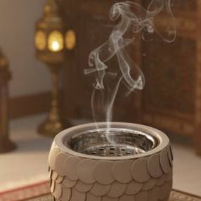 Quemador de Incienso Árabe de Metal de Diseño Premium, Mabkhara de Lujo para Oud, Fragancia para el Hogar, Regalo de Ramadán - Product Image 5