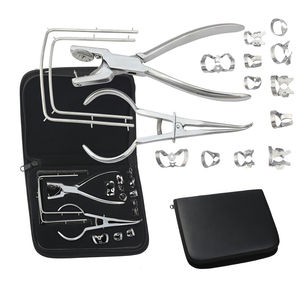 Nouvel ensemble dentaire manuel 2026 – Instruments chirurgicaux en acier inoxydable, incluant kit de barrage dentaire, forceps, pinces, perforateur, certifié CE - Product Image 2