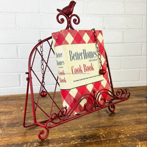 Porte-livres de cuisine en métal poli pour un style de cuisine artistique et une manipulation quotidienne des recettes efficace, fiable et fluide - Product Image 1