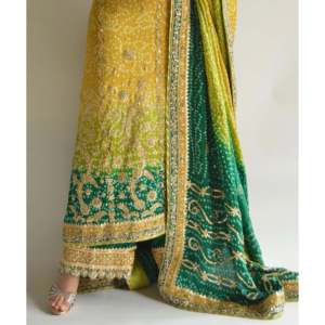 Ensemble de haut, pantalon palazzo et dupatta pour femmes avec un imprimé numérique fantaisie et des broderies - Product Image 2