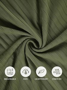 Débardeurs côtelés en viscose/polyester pour hommes, t-shirts sans manches pour l'entraînement |   T-shirt de sport à col rond pour la gym, la musculation, l'été et la plage, séchage rapide - Product Image 6