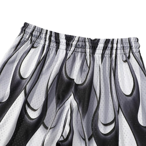 Men Breathable Lightweight Double <b>Layer</b> Premium Basketball Mesh Shorts Custom Unisex Elastic Waist Quick Dry 100% Polyester - Product Image 4