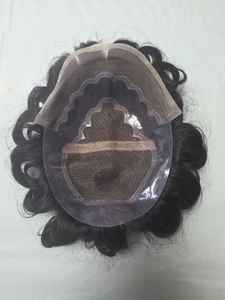 Perruque en cheveux humains vierges Taz Hair BD, modèle Bollywood, prothèse capillaire indienne douce pour hommes, toupet Remy - Product Image 2