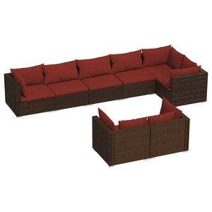 Ensemble de salon de jardin Cinnamon Red en couleur marron - Product Image 2