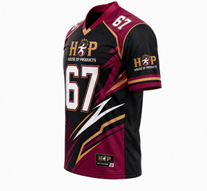 Professional Custom Men's American Football <b>Fan</b> Jersey Sublimated V-Neck Performance Sports Shirt Moisture Wicking Lightweight - Product Image 3