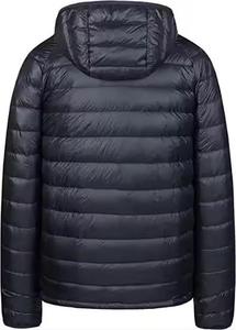 Veste matelassée à capuche pour homme, couleur unie, fermeture éclair, coupe-vent, vêtements décontractés d'hiver, coupe régulière, rembourrage en polyester - Product Image 6