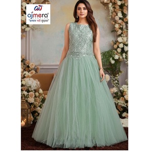 Vestido de Fiesta Ajmera con Bordado Moderno, Elegante y Estilizado para Bodas Tradicionales, Atuendo Natural para Mujer - Product Image 1