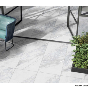 กระเบื้องพอร์ซเลนเคลือบเงาลายแกะสลัก พรีเมียมลุค ขนาด 60x120 ซม. สีเทาอะโรมา ผิวสัมผัสลายแกะสลัก คุณภาพสูง ขนาด 600x1200 มม. สำหรับห้องนอน - Product Image 1