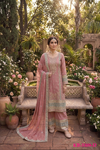 Designer <b>Kurta</b> Palazzo Dupatta Set Vichitra <b>Silk</b> With Embroidery Codding Sequence Work Buy Direct From Supplier At Bargain Price - Product Image 3