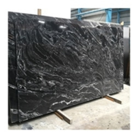 Dalles de granit noir poli de qualité supérieure, épaisseur 3 cm, sciées à la scie à bande, écologiques, pour revêtements de sol modernes et comptoirs de cuisine, durables, fabriquées en Inde