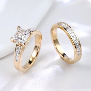แหวนแต่งงานเพชรทรงปรินเซสคัทเพาะเลี้ยงในห้องปฏิบัติการ ทองคำแท้ 14K ดีไซน์เรียบหรู ประดับเพชรแบบหนามเตย น้ำหนัก 2.50 กะรัต รับรองโดย IGI ระดับ VS+ - Product Image 2