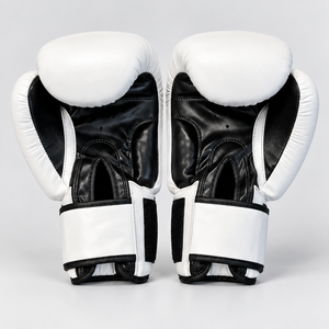 Guantes de Boxeo de Cuero Blanco con Cierre Personalizado para Adultos, Diseño Transpirable para Entrenamiento 2026 - Product Image 1