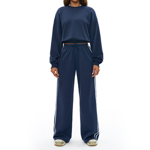 Conjuntos Deportivos de Alta Calidad para Mujer, Estilo Urbano, 100% Algodón Ecológico, Transpirable, de Secado Rápido, Estampado Sólido, para Gimnasio y Deportes de Invierno - Product Image 5