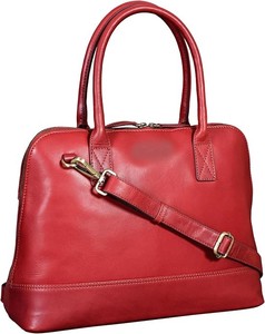 Sac en cuir véritable rouge classique de haute qualité pour femmes, deux poignées, fermeture à glissière, motif Saffiano, sac fourre-tout professionnel d'un fournisseur indien - Product Image 3
