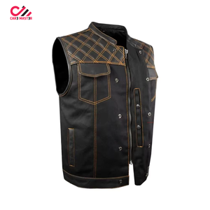 Solid Color <b>Leather</b> Men Vest <b>Jacket</b> Streetwear <b>Sleeveless</b> <b>Leather</b> Men Vest Custom Logo <b>Leather</b> Men Vest - Product Image 6
