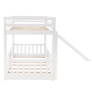 Letto a Castello Bianco con Scivolo e Scala per Bambini (Modello Vecchio SKU LP000009AAK) - Product Image 4