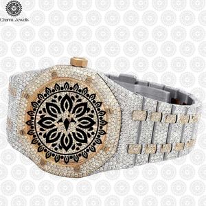 Reloj de Lujo Charm Jewells de Acero Inoxidable, Analógico de Cuarzo, 42 mm, Esfera Tonneau, Bisel de Cristal, Estilo de Joyería de Moda Unisex - Product Image 3