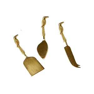 ชุดที่ปาดชีสน่ารักชุดที่ปาดชีสด้ามจับปลายหัวม้าสีทองชุดหั่นชีสอุปกรณ์ครัว - Product Image 4