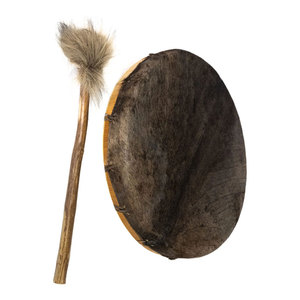 Premium Handmade Shaman <b>Drum</b> Traditional Frame <b>Drum</b> with Natural Skin Head for Yoga Meditation Ritual Healing and Performance - Product Image 6