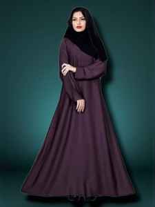 Vente en gros AWAIS HOUSE Ensemble de luxe 2 pièces pour femmes musulmanes, Kaftan Abaya simple en velours uni avec perles, robes islamiques - Product Image 2