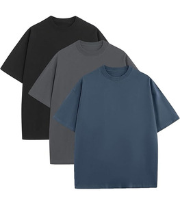 Camisetas de Hombre de Manga Corta, Personalizadas con Logotipo, 100% Algodón, 300GSM, Tejido Transpirable, Corte Holgado, Estampadas, Talla Grande - Product Image 1