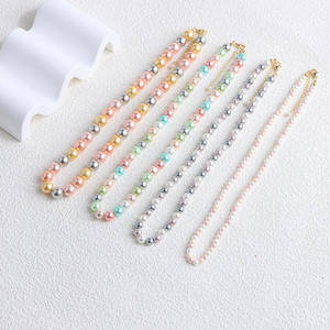 Collar de Perlas de Color Caramelo Retro de Alta Calidad, Collar Popular en Tiktok - Product Image 1