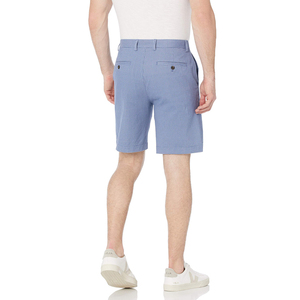 Shorts Bermuda décontractés pour hommes, blancs, 100 % coton, à cordon de serrage, taille mi-haute, respirants, tricotés, extensibles dans les quatre sens - Product Image 3