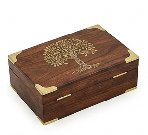 Wooden Urn <b>Box</b> Memorial <b>Keepsake</b> Container Ashes Classic Remembrance Storage Case Handcrafted Engraved High Quality Finish 3-6L - Product Image 3