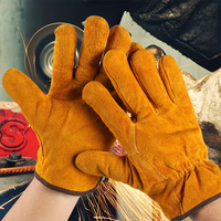 Gants de mécanicien en cuir de daim de haute qualité, à doigts complets, avec manchette longue, respirants, écologiques, compatibles écran tactile, pour le travail