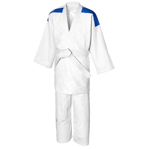 Conjuntos de traje de Karate de lona de sarga blanca para entrenamiento de competición de Karate WKF Color personalizado de alta calidad disponible Ligero transpirable - Product Image 2