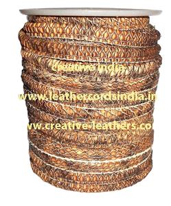 Cordon rond en cuir de 2mm en couleurs métallisées mates et vintage régulières, accessoires de fabrication artisanale de toutes tailles, vente en gros - Product Image 2