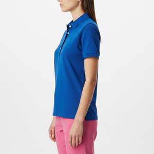 Polo pour femme de haute qualité, respirant, écologique, séchage rapide, tissu tricoté doux, vêtement décontracté pour femme - Product Image 3