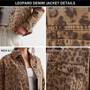 Chaqueta Vaquera Personalizada con Logotipo para Mujer, Corte Regular, Prenda Exterior Ecológica, Transpirable, Lavado Claro, Otoño, con Botones, Venta al Por Mayor - Product Image 6