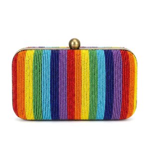 Custom Logo Women's Bags Luxury <b>Sequined</b> Beaded Clutch Purse Wholesale Bridal Wedding <b>Handbags</b> Boutique Supplier - Product Image 3