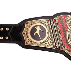 Ceinture de champion Tribal Chief Roman Reigns, taille adulte, plaques en laiton et zinc, sangle en cuir, série Signature. - Product Image 5