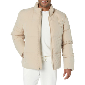 Men's Casual Winter Warm Hooded Puffer Jacket High Quality Fabric Custom Zipper Pockets Stand New Fashionable Plus Size - Product Image 3