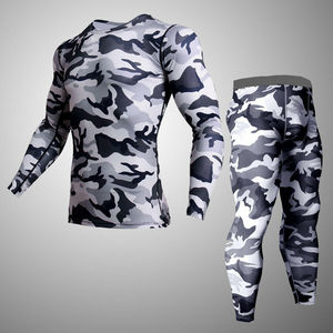GAF Jitsu rash GUARD MMA เสื้อยืดกางเกงสำหรับผู้ชายสไตล์บราซิลเลี่ยน grappling BJJ เสื้อผ้ากีฬาผดผื่น - Product Image 5