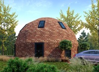 Kit de construction de dôme MOON HOUSE 33' de diamètre, 986 pieds carrés, maison préfabriquée en bois + LIVRAISON GRATUITE