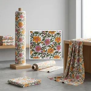 Dolly Enterprises Modern Digital Printed Floral 100% Cotton Premium Designer Soft Breathable Washable Fabric for Women Fashion - Product Image 2