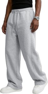 Unisex Sports Panel Contrast Gothic Knitted Eco-Friendly <b>Waterproof</b> Wide Leg Nylon/Cotton Loose Straight Pants <b>Trousers</b> - Product Image 6