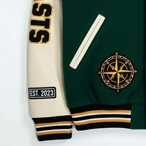 Best Manufacture <b>Men</b> Varsity Jackets for Winter Outdoor Use Breathable Eco-Friendly Wholesale Custom Logo Embroidery Front - Product Image 3