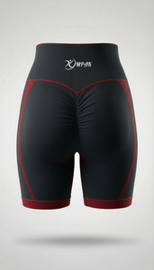 Premium Women's Yoga <b>Gym</b> Lifting Breathable Streetwear High Waist <b>Seamless</b> Nylon/Cotton Elastic Waist Workout <b>Shorts</b> - Product Image 3